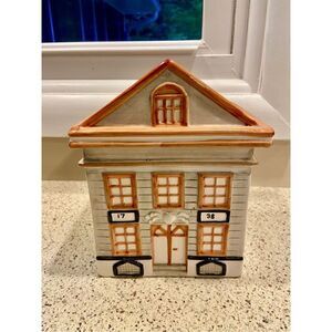 Dansk Portugal 1738 Brownstone Ceramic Food Canister RARE Green Roof (Have Set)